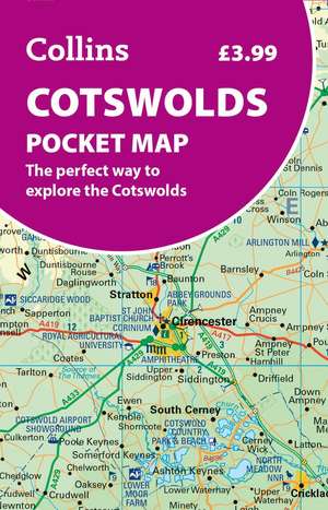 Cotswolds Pocket Map de Collins Maps