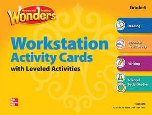 Reading Wonders, Grade 6, Workstation Activity Cards Package de McGraw Hill