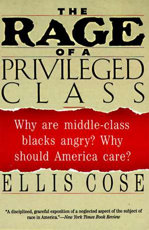 The Rage of a Privileged Class: Why Do Prosperouse Blacks Still Have the Blues? de Ellis Cose