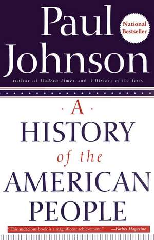 A History of the American People de Paul Johnson