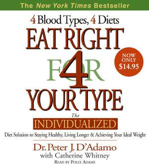 Eat Right for Your Type CD Low Price de Peter D'adamo