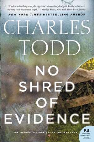 No Shred of Evidence: An Inspector Ian Rutledge Mystery de Charles Todd