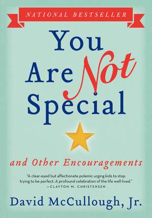 You Are Not Special: ... And Other Encouragements de David McCullough, Jr.