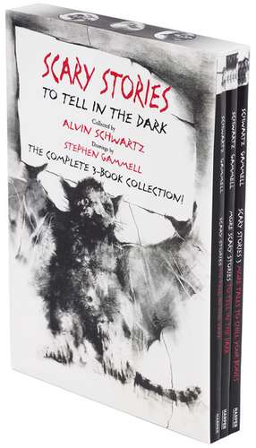 Scary Stories Paperback Box Set: The Complete 3-Book Collection with Classic Art by Stephen Gammell de Alvin Schwartz