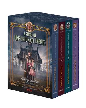 A Series of Unfortunate Events #1-4 Netflix Tie-in Box Set de Lemony Snicket