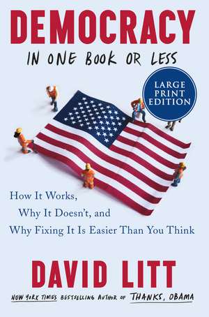 Democracy in One Book or Less: How It Works, Why It Doesn't, and Why Fixing It Is Easier Than You Think de David Litt