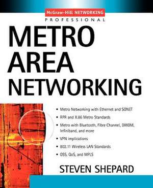 Metro Area Networking de Steven Shepard