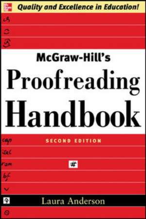 McGraw-Hill's Proofreading Handbook de Laura Anderson