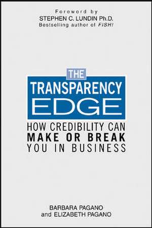 The Transparency Edge de Elizabeth Pagano