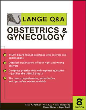 Lange Q&A Obstetrics & Gynecology, Eighth Edition de Louis Vontver