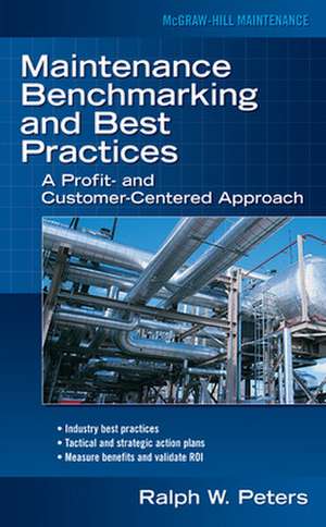 Maintenance Benchmarking and Best Practices de Ralph Peters