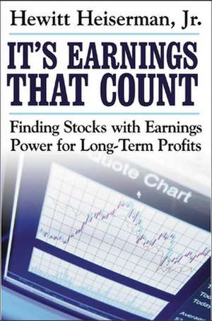 It's Earnings That Count de Hewitt Heiserman