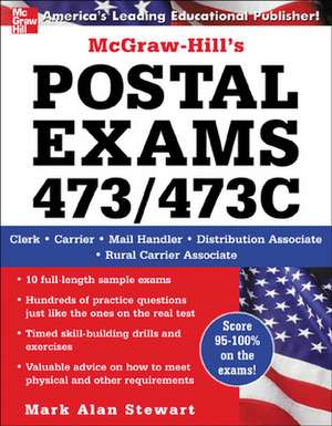 McGraw-Hill's Postal Exams 473/473C de Mark Alan Stewart