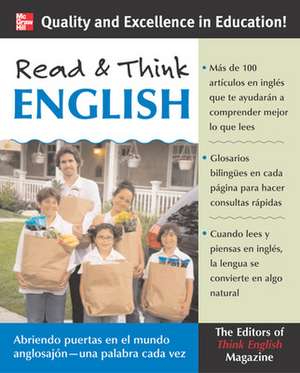 Read & Think English (Book Only) de N/A The Editors of Think English! magazine