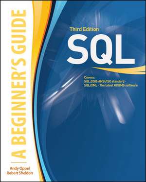 SQL: A Beginner's Guide, Third Edition de Andy Oppel