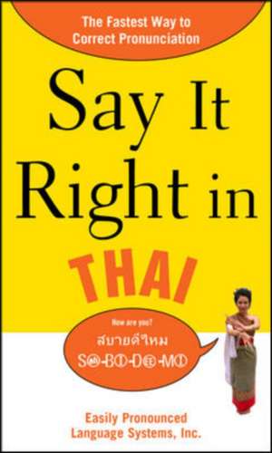 Say It Right in Thai de NA EPLS