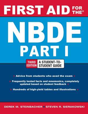 First Aid for the NBDE Part 1, Third Edition de Derek Steinbacher