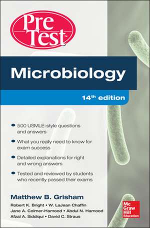 Microbiology PreTest Self-Assessment and Review 14/E de Matthew Grisham