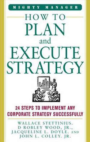 How to Plan and Execute Strategy de Stettinius