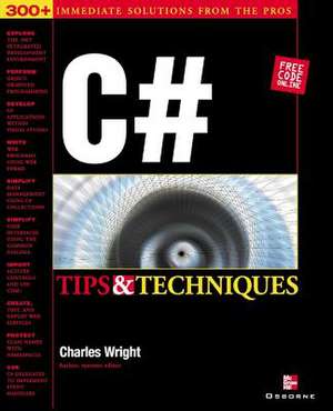 C# Tips & Techniques de Charles Wright