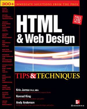 HTML & Web Design Tips & Techniques de Kris Jamsa