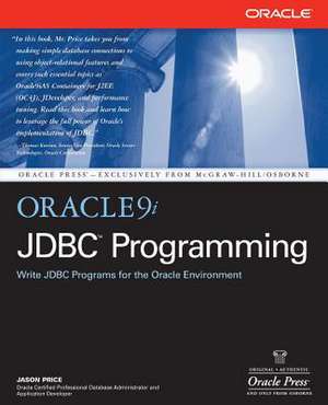 Oracle9i JDBC Programming de Jason Price