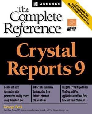 Crystal Reports 9 de George Peck