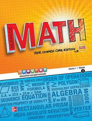 Glencoe Math, Course 1, Student Edition, Volume 2 de McGraw-Hill/Glencoe