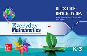 Everyday Mathematics 4: Grades K-3, Quick Look Activity Card Deck Booklet