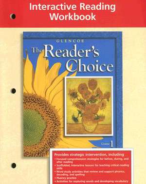 The Reader's Choice Interactive Reading Workbook: Course 1 de McGraw-Hill