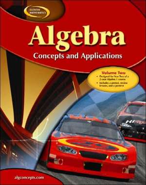 Algebra: Concepts and Applications, Volume 2 de McGraw-Hill Education