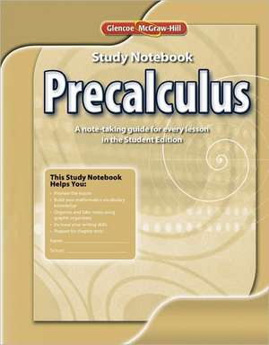 Precalculus, Study Notebook de McGraw-Hill