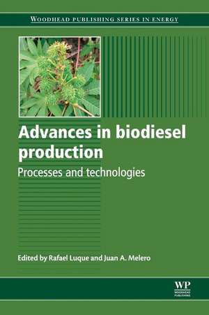 Advances in Biodiesel Production: Processes and Technologies de R. Luque