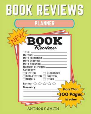 New !! Book Reviews Planner de Anthony Smith