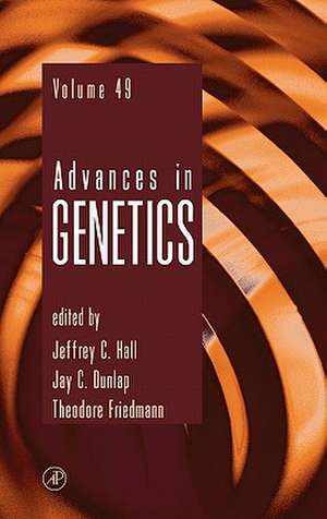 Advances in Genetics de Jeffrey C. Hall