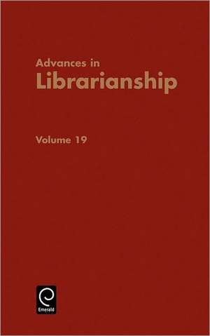 Advances in Librarianship de Irene P. Godden