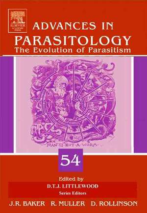 The Evolution of Parasitism - A Phylogenetic Perspective de Tim Littlewood