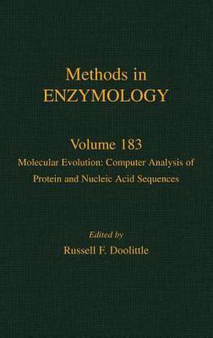 Molecular Evolution: Computer Analysis of Protein and Nucleic Acid Sequences de John N. Abelson