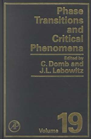 Phase Transitions and Critical Phenomena de Cyril Domb