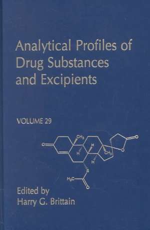 Analytical Profiles of Drug Substances and Excipients de Harry G. Brittain