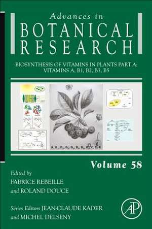 Biosynthesis of Vitamins in Plants Part A: Vitamins A, B1, B2, B3, B5 de Fabrice Rebeille