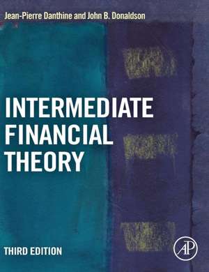 Intermediate Financial Theory de Jean-Pierre Danthine