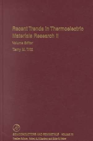 Recent Trends in Thermoelectric Materials Research, Part Two de Terry Tritt