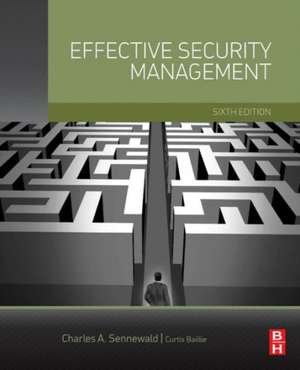 Effective Security Management de Charles A. Sennewald