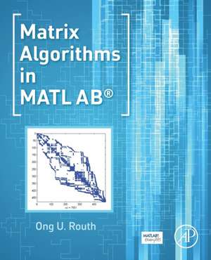 Matrix Algorithms in MATLAB de Ong U. Routh