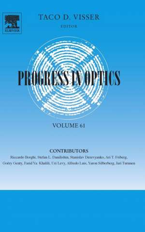 Progress in Optics de Taco Visser