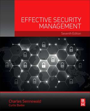 Effective Security Management de Charles A. Sennewald