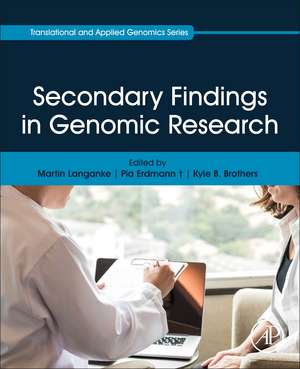 Secondary Findings in Genomic Research de Martin Langanke