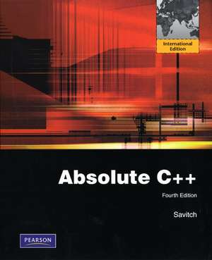 Absolute C++: International Version de Walter Savitch