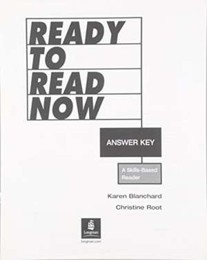 Blanchard, K: Ready to Read Now Answer Key de Christine Root